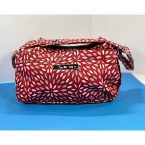 Ju-Ju-Be Diaper Bag in Scarlet Petals Floral Print  Adjustable Strap Unisex EUC